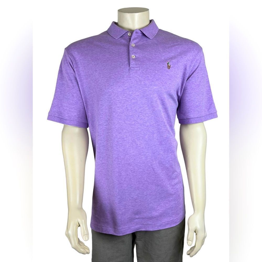 Polo by Ralph Lauren Men's S/S Classic Fit in Heather Purple Like New Size XL